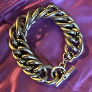 Silver Chunky Chain Link Bracelet